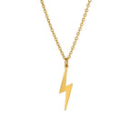 Skyrim 2026 Fashion Lightning Pendant Necklace for Women Stainless Steel Cool Choker Chain Jewelry Gifts