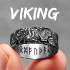 Viking Rune Ring — Stainless Steel