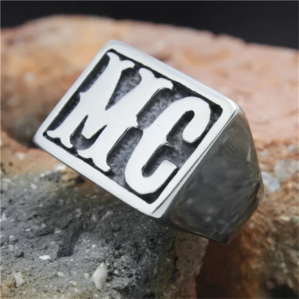 Solid MC Motorcycle Ring — Two-Tone