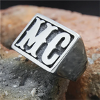 Solid MC Motorcycle Ring — Two-Tone