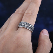 Fashion Good Polished Personality 2023 New 316L Stainless Steel Viking Birds Ring For Man Women Animal Jewelry For Teens