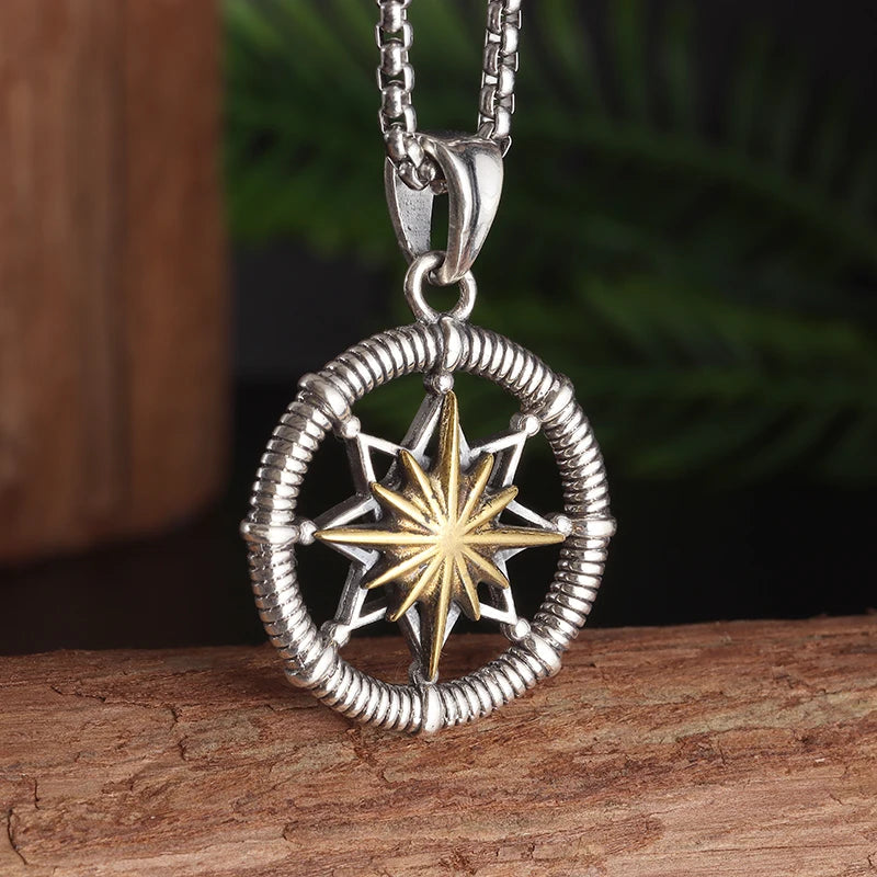 Retro Skull Cross Pendant Necklace — Stainless Steel