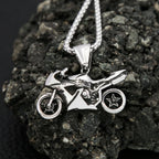 Motorcycle Steel Pendant Vintage Punk Knight Unique