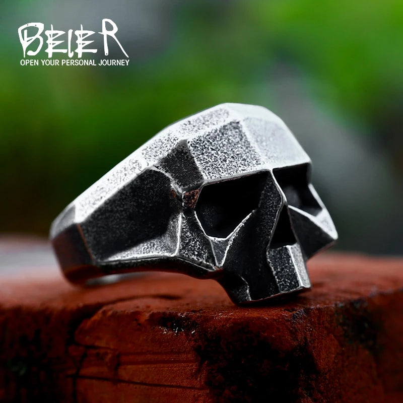 Skull Ring — 316L Stainless Steel Punk