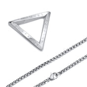 Viking Norse Valknut Triangle Pendant — Stainless Steel