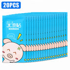 Cooling Gel Ice Sticker 10H Disposable Non Woven Patch for Summer Outdoor Camping Hiking Heat Relief Body Cooling Care