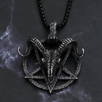 Viking Black Pendant Vintage Bull Head Animal