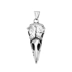 Crow Skull Pendant Necklace — Stainless Steel