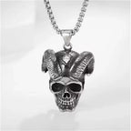 Skull Cross Pendant Necklace