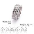 Minimalist Atlantis Amulet Ring — Stainless Steel