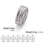 Minimalist Atlantis Amulet Ring — Stainless Steel