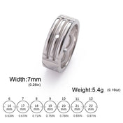 Minimalist Atlantis Amulet Ring — Stainless Steel