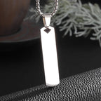 Gold Minimal Box Chain Pendant Necklace