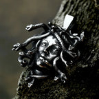 Medusa Steel Pendant Gothic 316L Vintage Snake