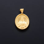 Jesus Cross Gold Pendant Necklace