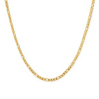 Necklace for man Stainless Steel Figaro Chain 58cm, Non-Tarnish NK 3:1 Link Necklace, Waterproof Minimalist Hip Hop Jewelry