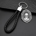 Skull Key Steel Pendant Gothic Skeleton Leahter