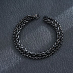 New Stylish Black Metal Chain Bracelets for Men Women Multiple Designs Punk Gothic 316L Stainless steel Jewelry Gift