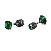 Zircon Iced Out 316L Stainless Steel Earrings