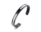 Viking Cuff Bangle Bracelet — Stainless Steel