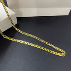 Luxury 24K 9999 Pure Gold real gold Men's and women's necklace 6MM Japanese chain 45cm 50cm 55cm 60cm