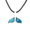 Whale Tail Pendant Necklace — Stainless Steel