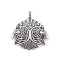 Stainless Steel Viking Fenrir Wolf Pendant Necklace Vintage Nordic Rune Men Jewelry Best Gift Wholesale Dropshipping
