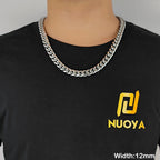 Stainless Steel Cuban Chain Necklace Miami 8/10/12MM