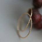 925 Sterling Silver Plated 14K Gold Minimalist Thin Ring for Women  Korean Fashionable Stacked Ring