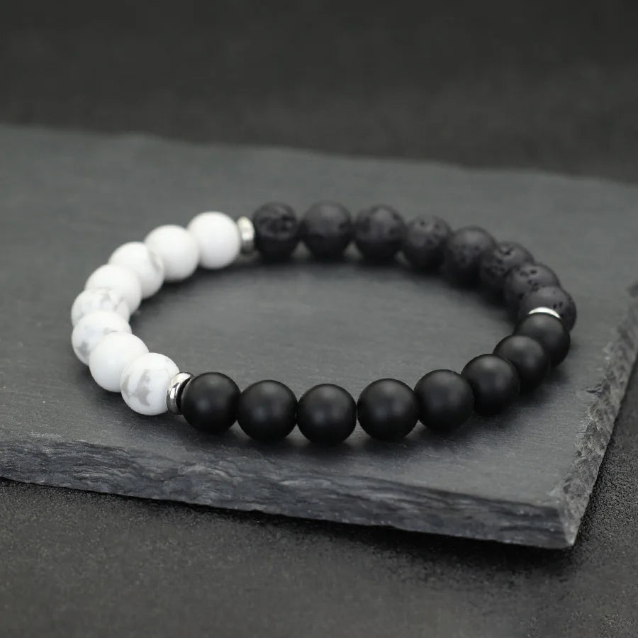 New Fashion Men Tiger Eyes Lava Hematite Stone Spiritual Healing Bracelet Yoga Meditation 8mm Strand Braclet Pulseras