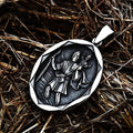Men Stainless Steel Catholic Patron Saint Pendant Michael St. Michael The Archangel Pendant Necklace Jewelry Gifts Dropshipping