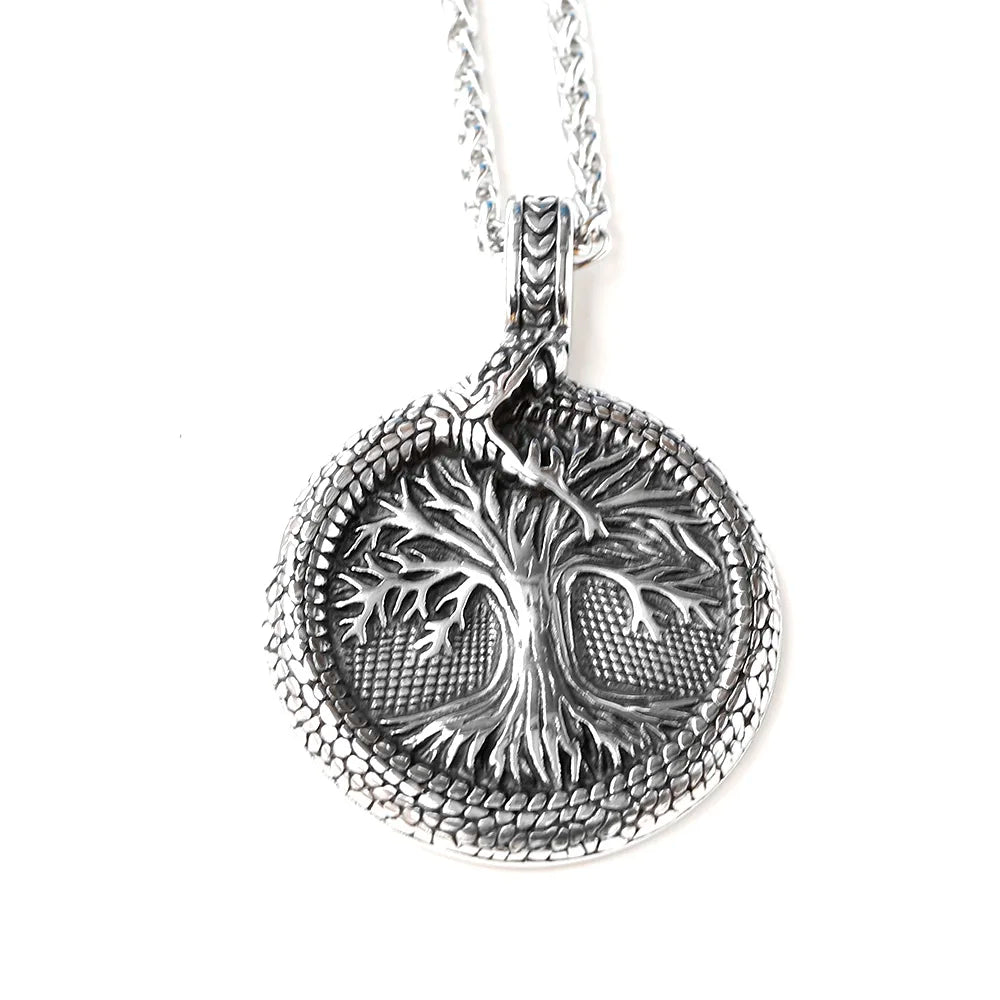 Yggdrasil Tree of Life Necklace — Stainless Steel