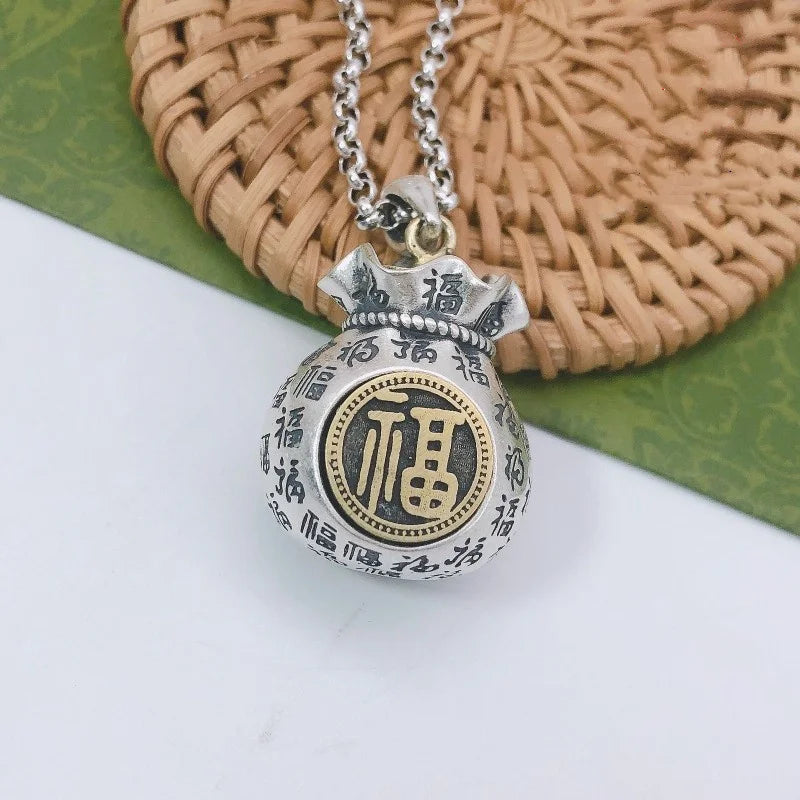 Lucky Amulet Gold Pendant Necklace