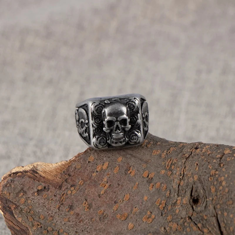 Gothic Skull Ring for Men — Biker Styles, Stainless Steel
