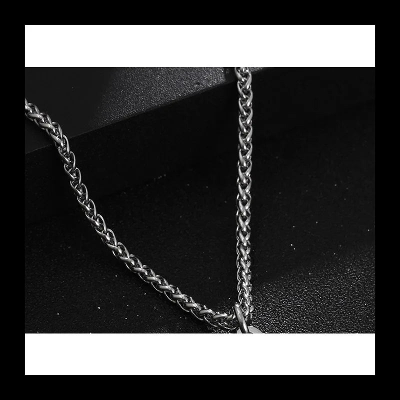 Triangular Geometric Pendant — Stainless