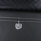 Lion Steel Pendant European American Shield