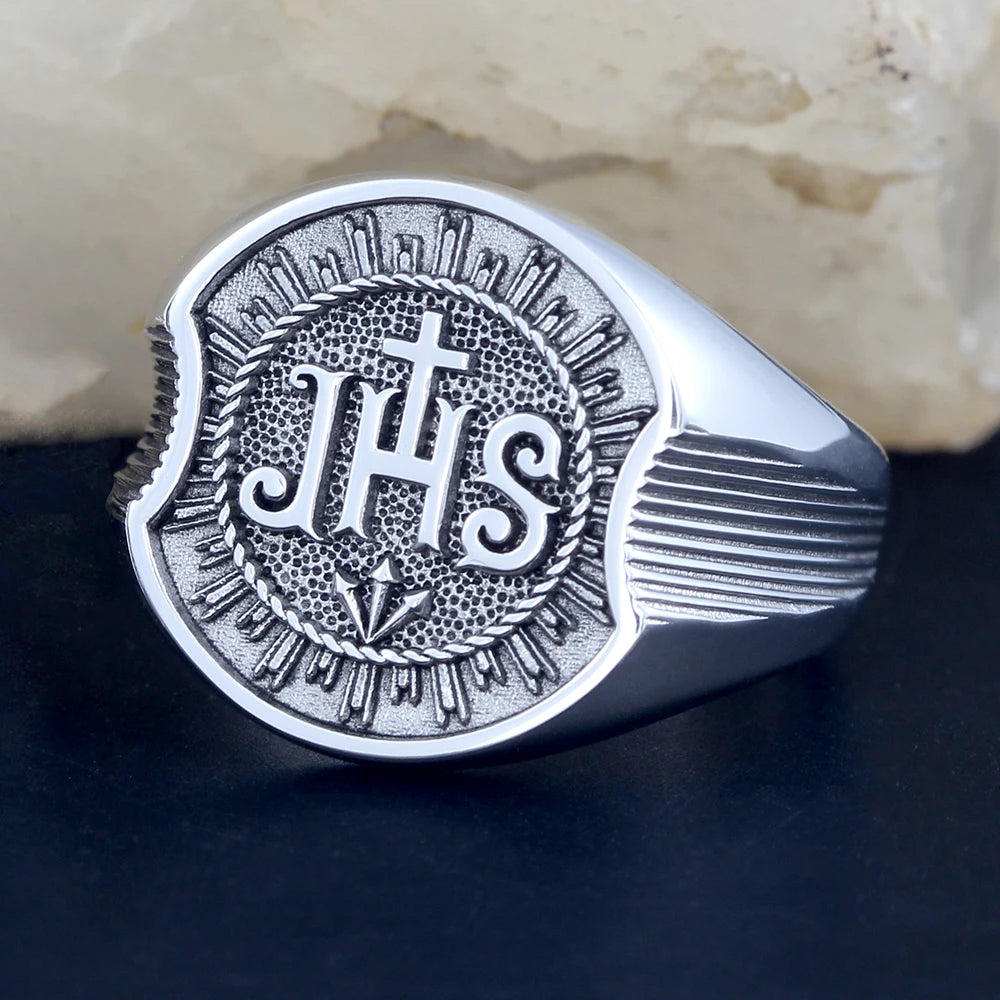Jesus Christ Christian Ring — 925 Silver