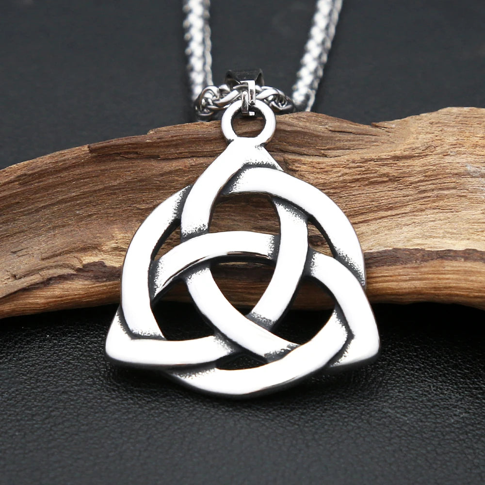 Triquetra Trinity Knot Pendant — Stainless