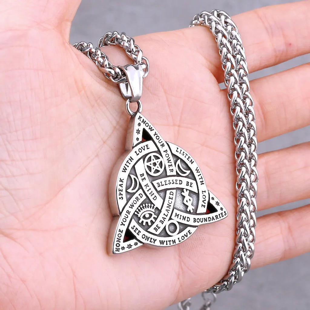 Nordic Vikings Tree of Life Odin Necklace Various Men Celtic Amulet Pendant Stainless Steel Vintage Charm Punk Jewelry