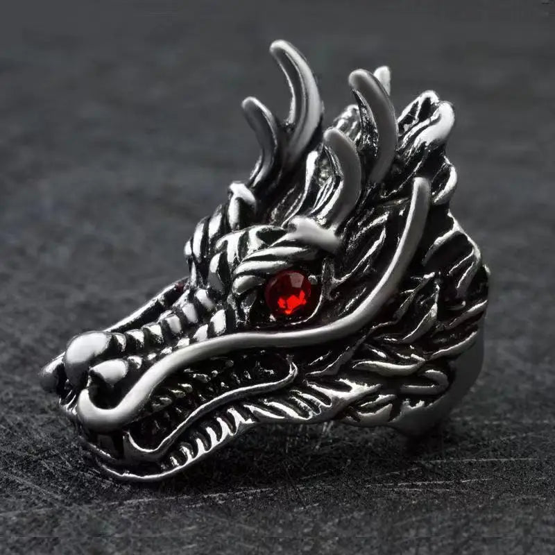 Dragon Steel Ring Korean Version Students'