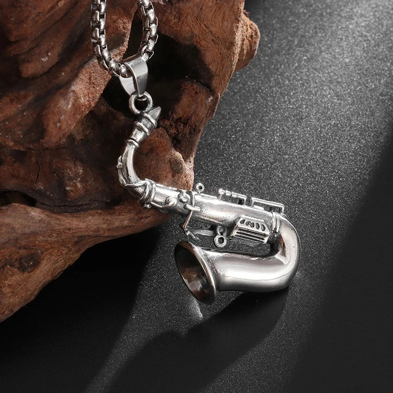 Retro Domineering Nordic Battle Ax Pendant Necklace for Men and Women Punk Pendant Lucky Amulet Jewelry Gift