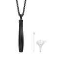 Vnox Stainless Steel Mobius Bar Pendant Necklaces for Men,Simple Cremation Ashes Urn Jewelry,Memorial Keepsake Collar Gifts