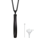 Stainless Steel Pendant Mobius Bar Collar