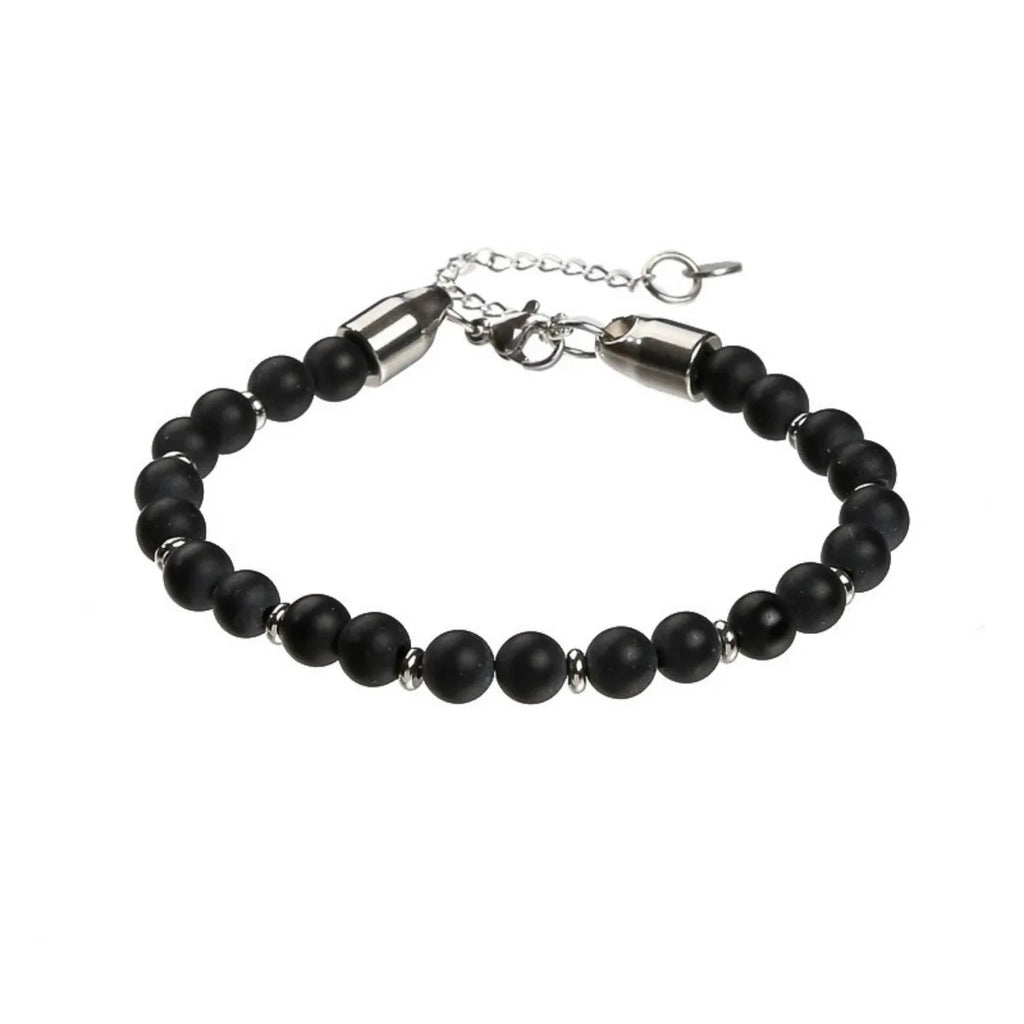 6mm Tiger Eye Beads Strand Bracelets Men Women Charm Stainless steel Chain Colorful Natural Stone Bracelet Male Jewelry