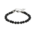 6mm Tiger Eye Beads Strand Bracelets Men Women Charm Stainless steel Chain Colorful Natural Stone Bracelet Male Jewelry