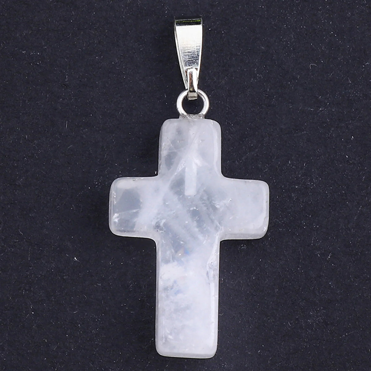 Tiny Natural Stone Turquoise Opal Cross Pendant Necklace With Stones Women Leahter Chain Choker Female Jewelry Party Girls Gift