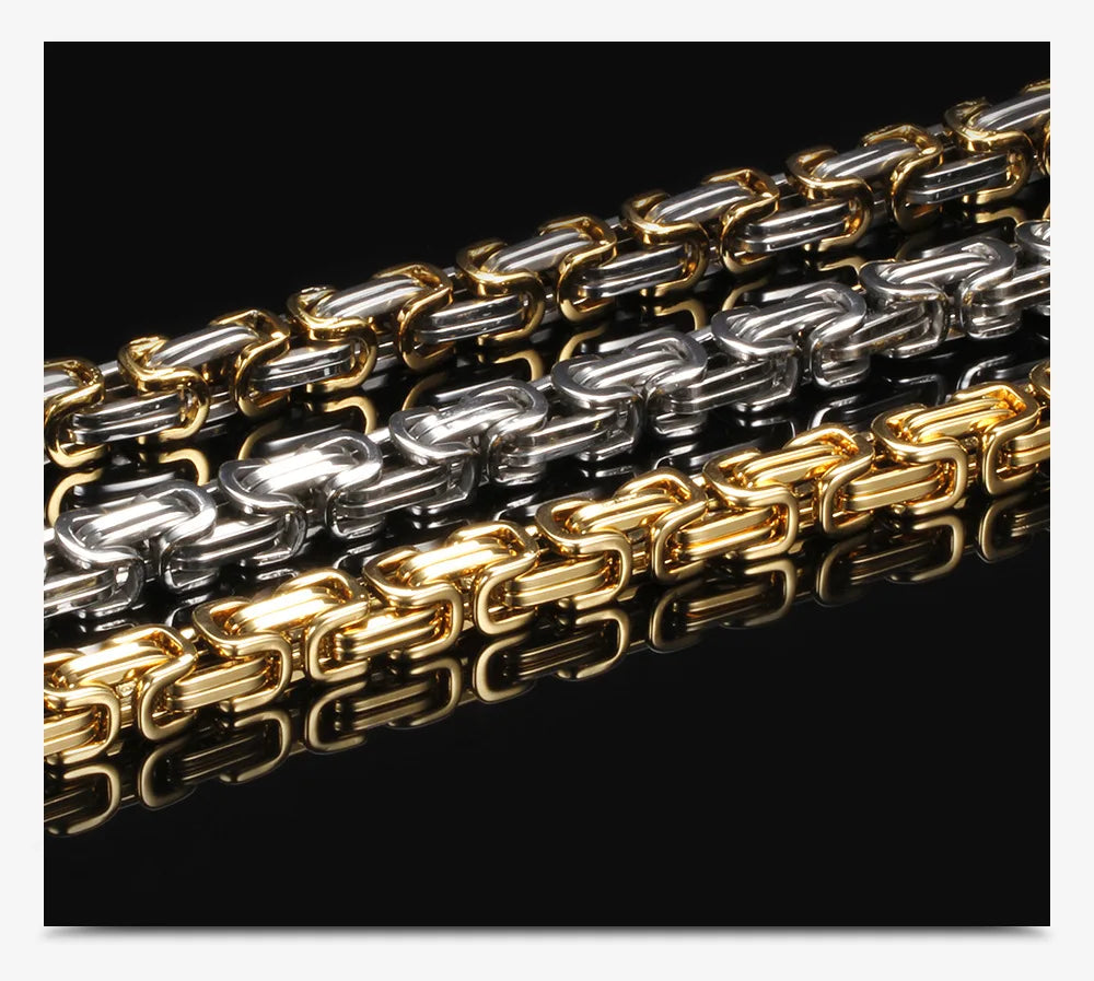 Motorcycle Steel Bracelet 8MM Biker Tough