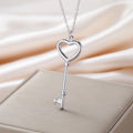 My Shape Saint Benedict Key Necklace for Women Men St. Benedict Key Shape Medal Pendants Chain Stainless Steel Religious Jewelry