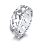 Curb Link Chain Ring — Stainless Steel
