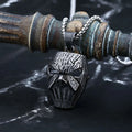 Biker Retro 2024 New Fashion 316L Stainless Steel Punk Rock Skull Mask Pendant Necklace For Man Women Music Brand